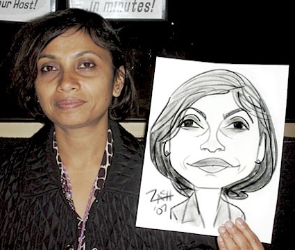 Caricature by Zach Trenholm